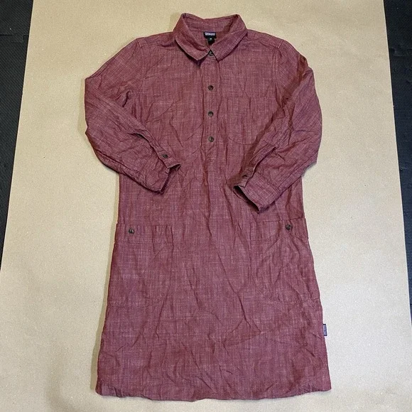 Patagonia | Dresses | Patagonia Ws Rocky Peak Shirt Dress Womens Xs Organic  Cotton Linen Outdoor | Poshmark